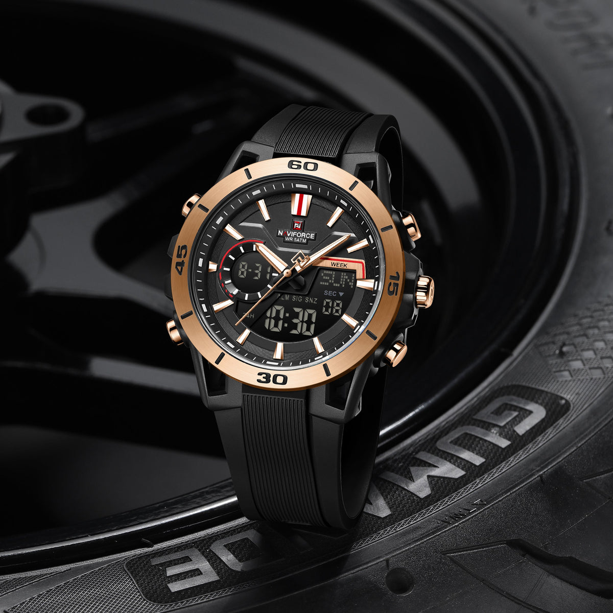 NAVIFORCE NF7135 B/RG/B Men Watch