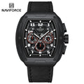 NAVIFORCE NF8053 B/W/B Men Watch