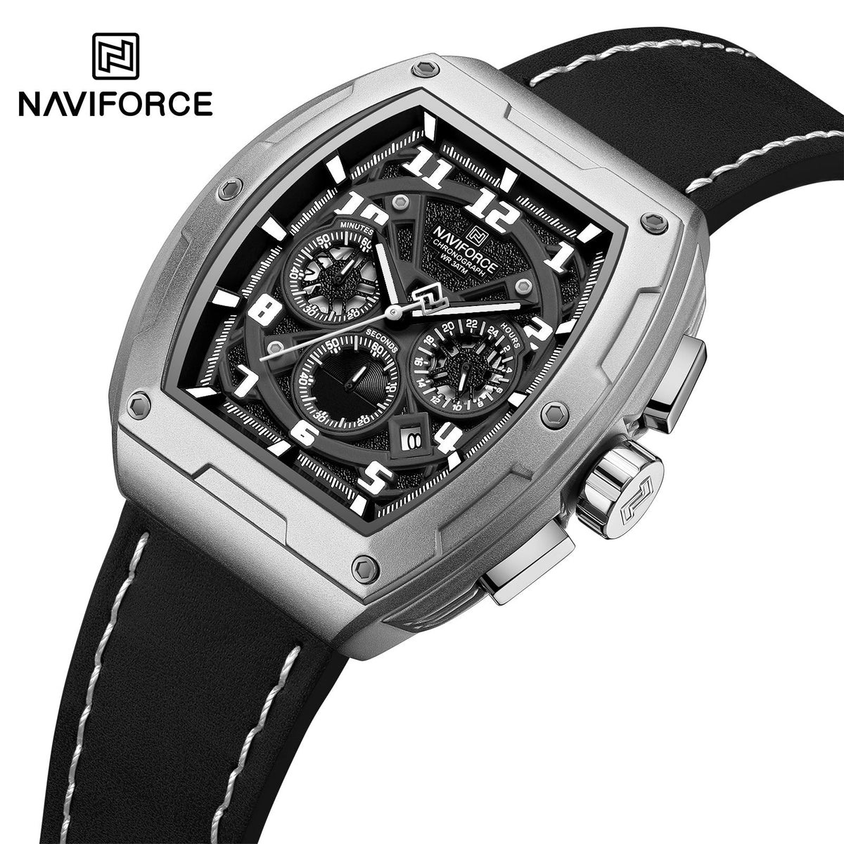 NAVIFORCE NF8053 S/W/B Men Watch