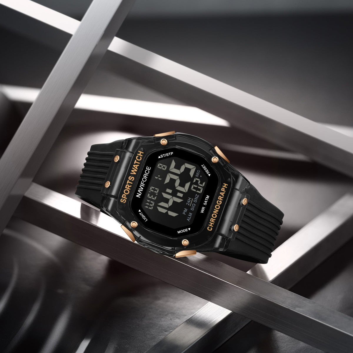 NAVIFORCE NF7113 B/RG Men Watch