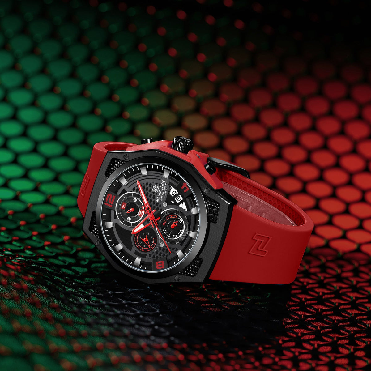 NAVIFORCE NF8051T B/B/R Men Watch