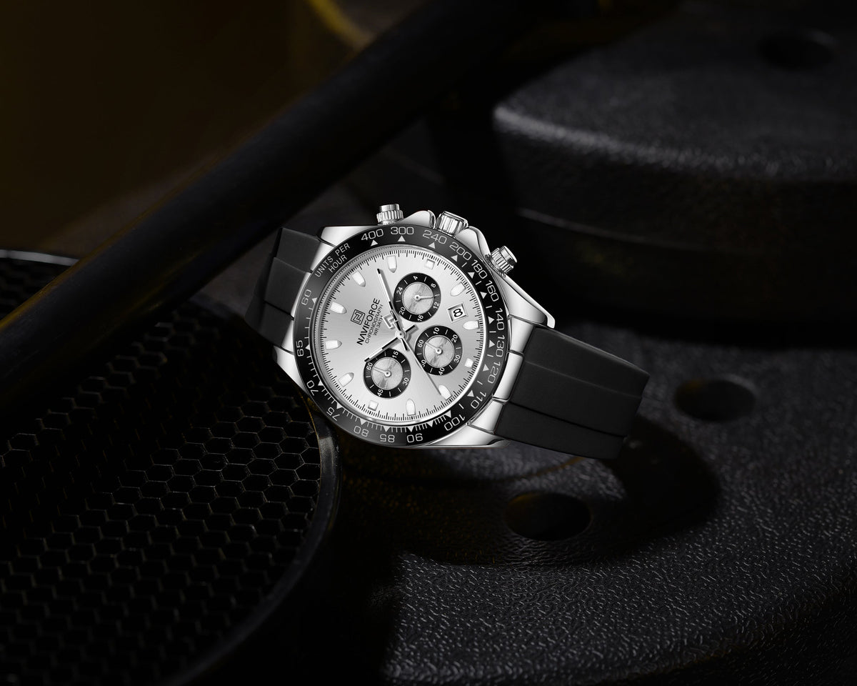 NAVIFORCE NF8054 S/W/B Men Watch