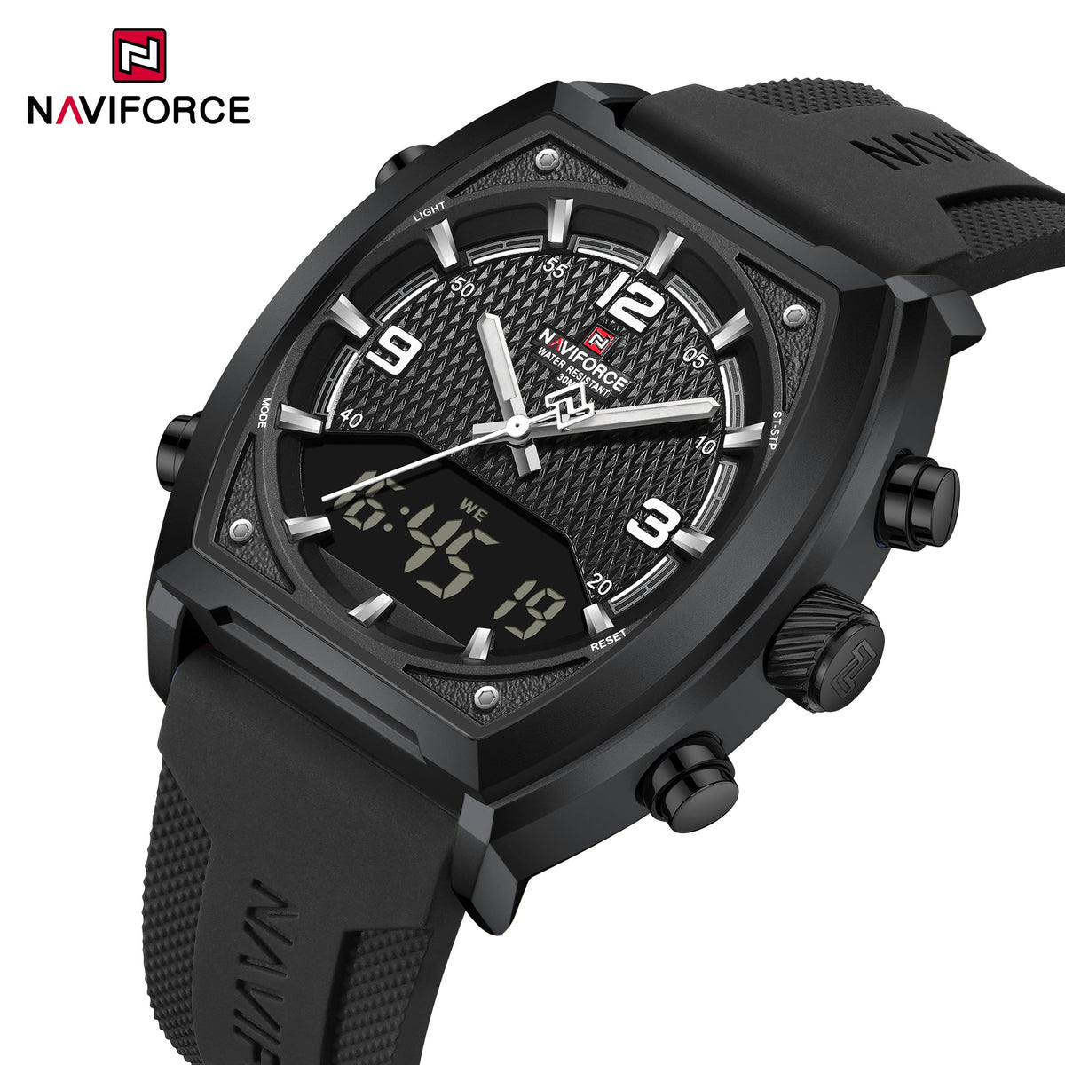 NAVIFORCE NF9242 B/W/B Men Watch