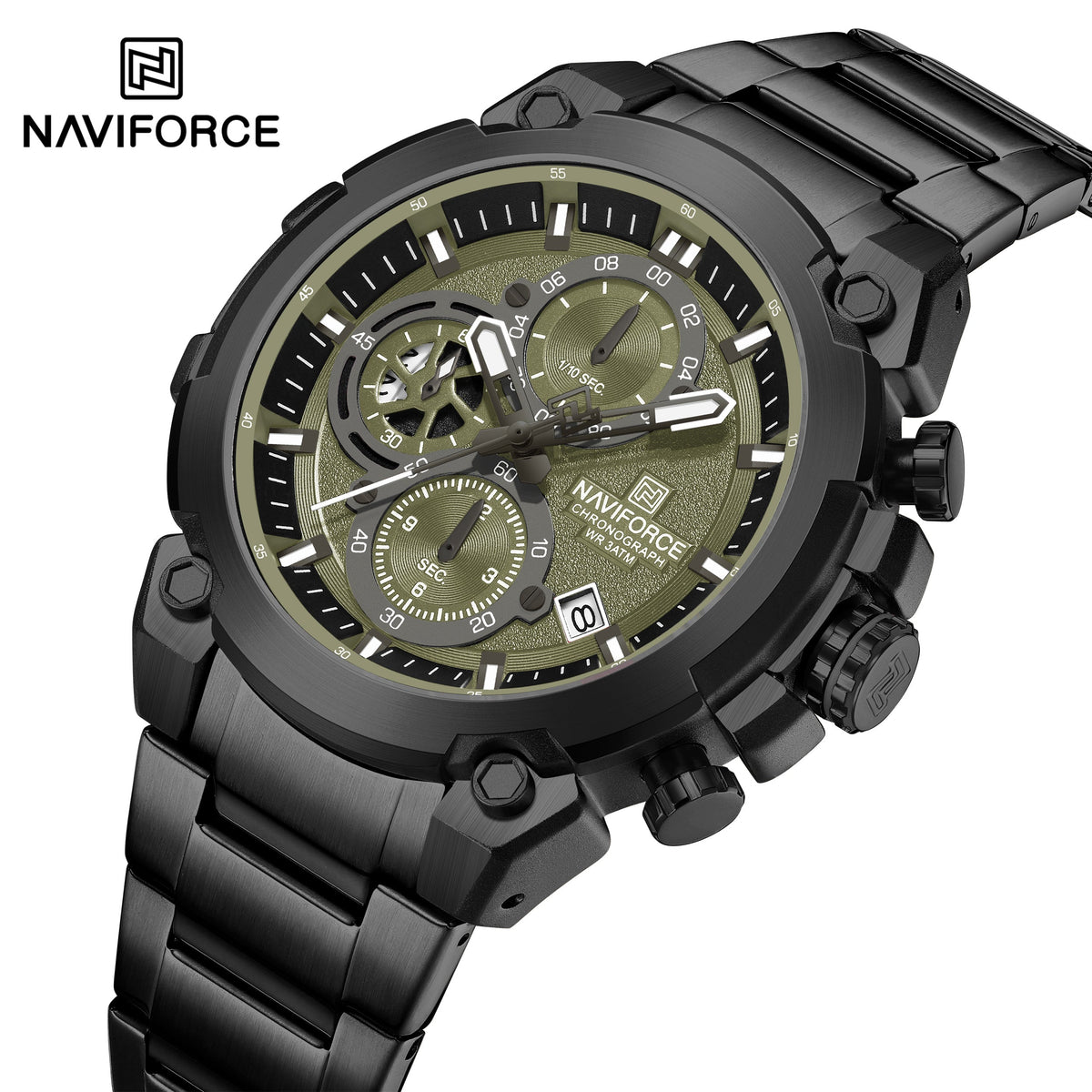 NAVIFORCE NF8071 B/GN/B Men Watch