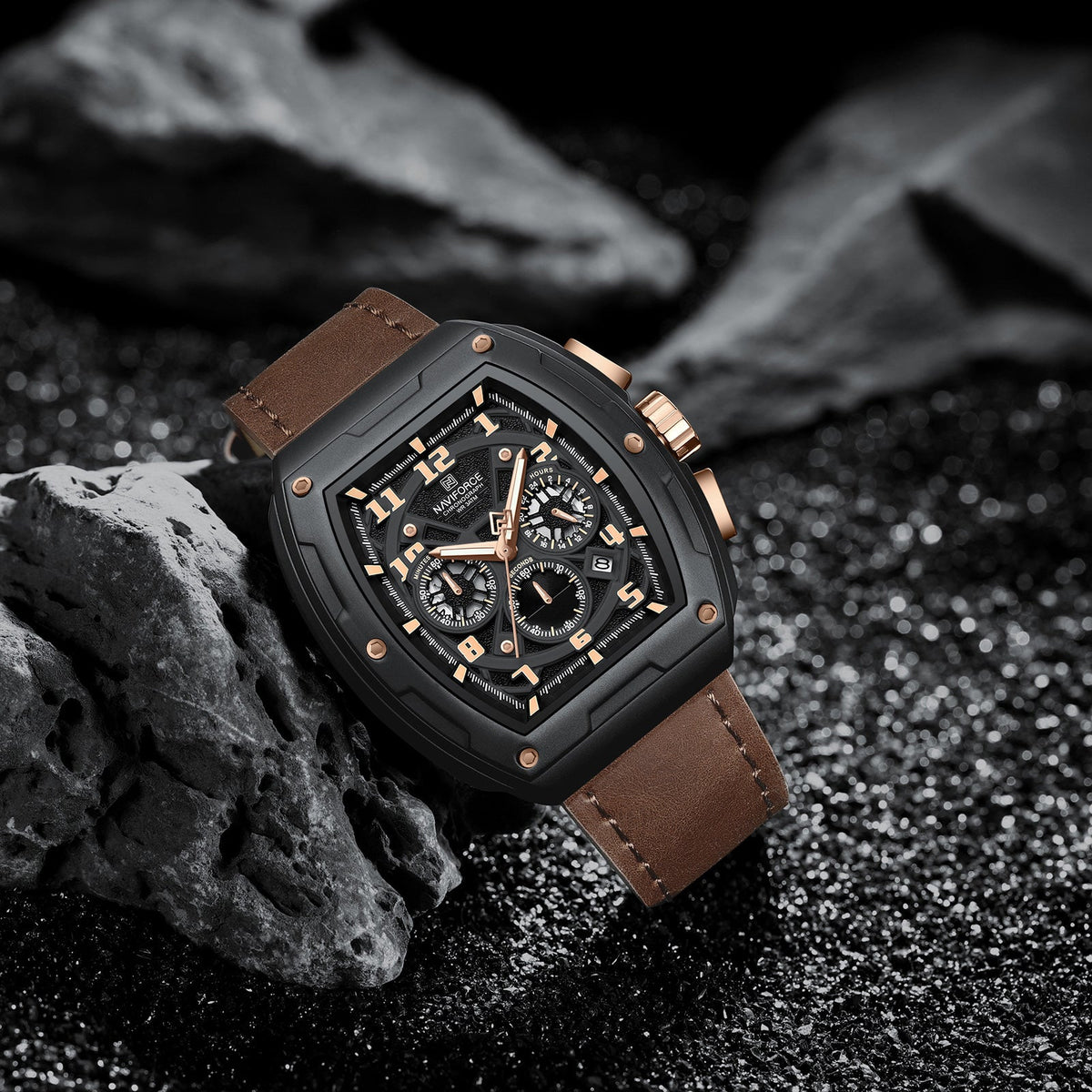 NAVIFORCE NF8053 B/RG/BN Men Watch