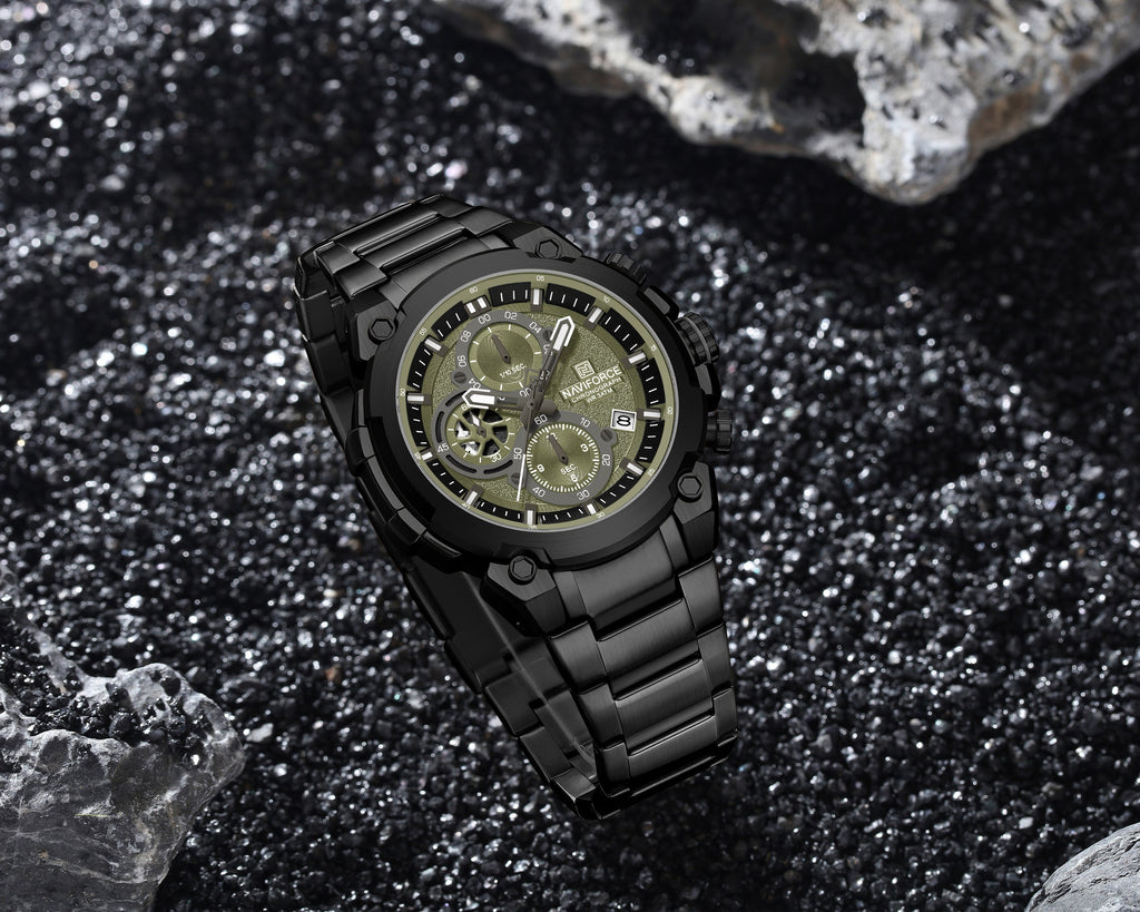 NAVIFORCE NF8071 B/GN/B Men Watch