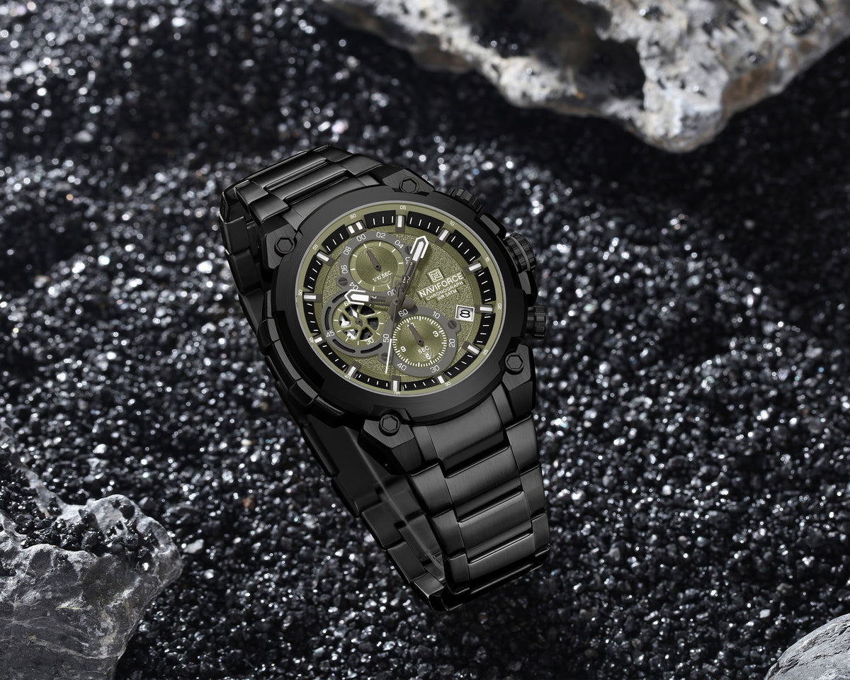 NAVIFORCE NF8071 B/GN/B Men Watch
