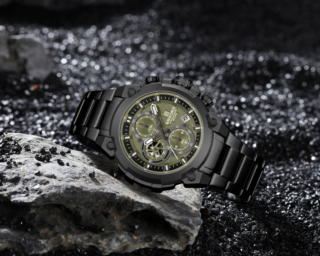 NAVIFORCE NF8071 B/GN/B Men Watch