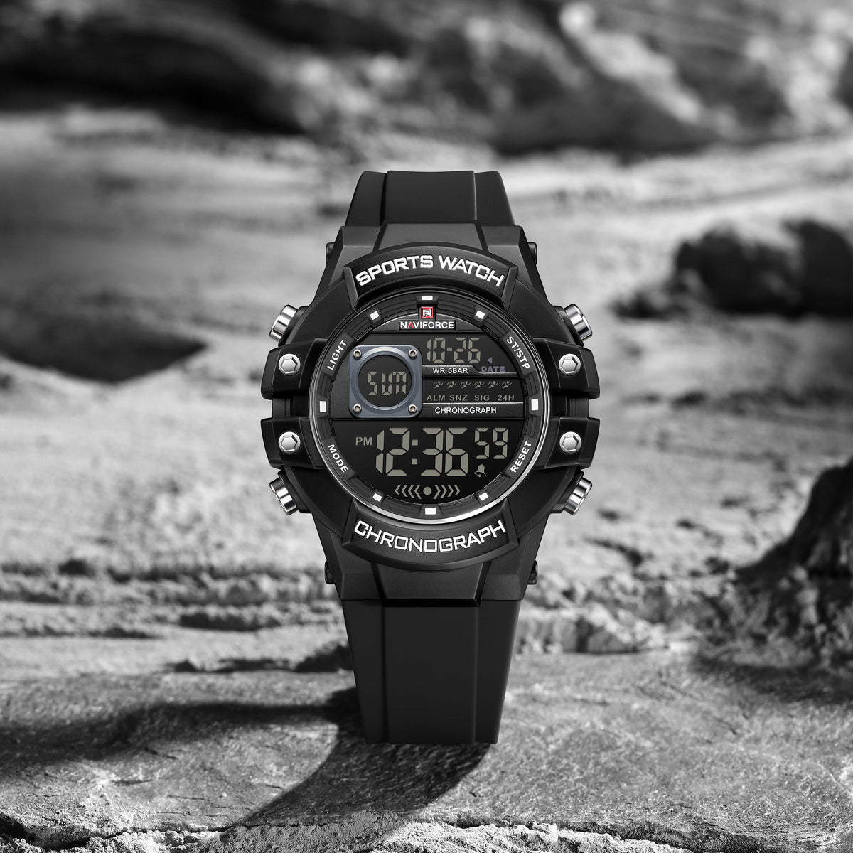 NAVIFORCE NF6102 B/W/B Men Watch