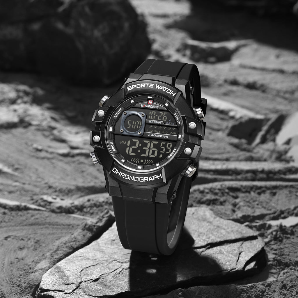 NAVIFORCE NF6102 B/W/B Men Watch