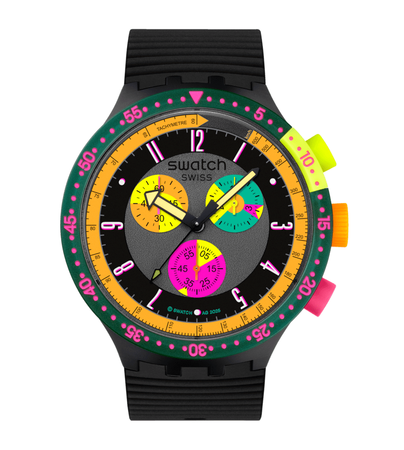 SWATCH SB02B104 Neon Seppia Chronograph Watch
