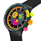 SWATCH SB02B104 Neon Seppia Chronograph Watch