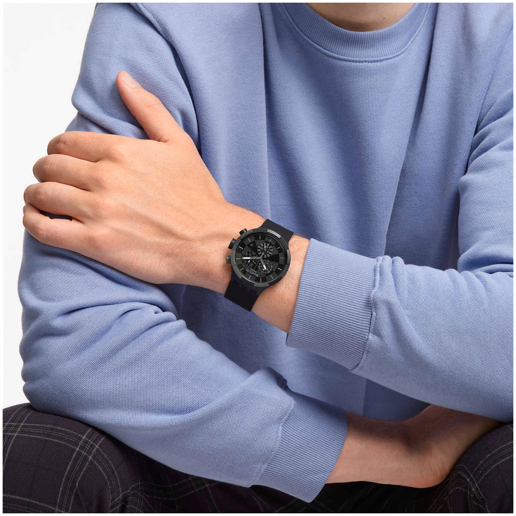 SWATCH SB02B400 Checkpoint Black Men's Watch