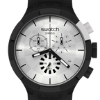 SWATCH SB02B404 Chequered Silver Men's Watch