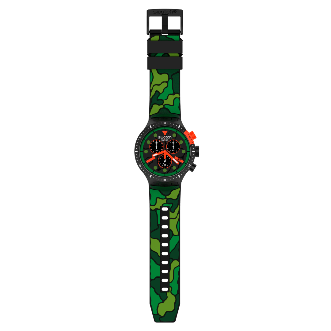 SWATCH SB02B409 Escape Jungle Men's Watch