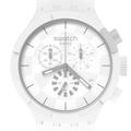 SWATCH SB02W400 Chequered White Men's Watch