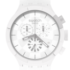 SWATCH SB02W400 Chequered White Men's Watch