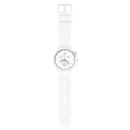 SWATCH SB02W400 Chequered White Men's Watch