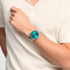 SWATCH SB07S100G Aqua Shimmer Men's Watch