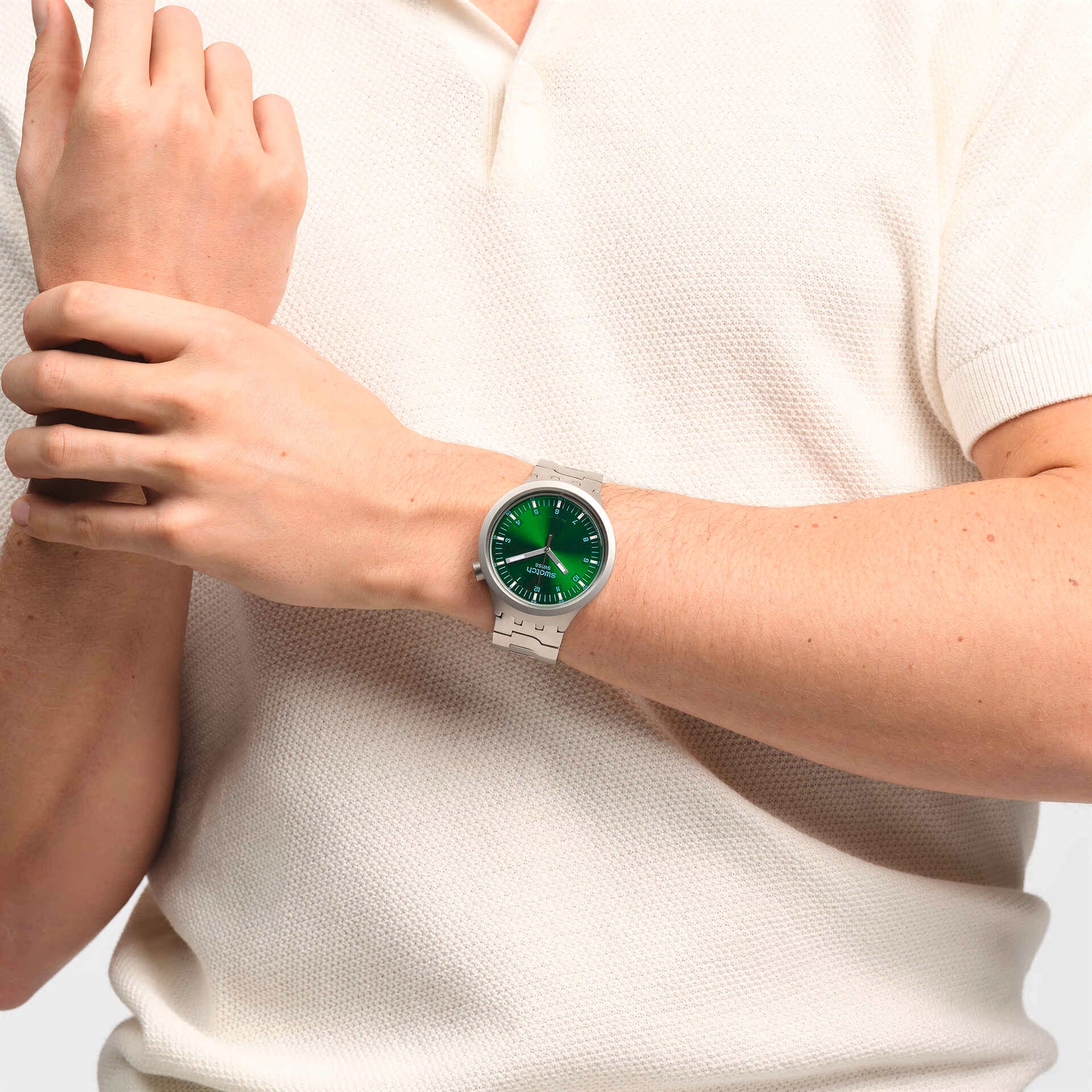 SWATCH SB07S101G Forest Face Men's Watch