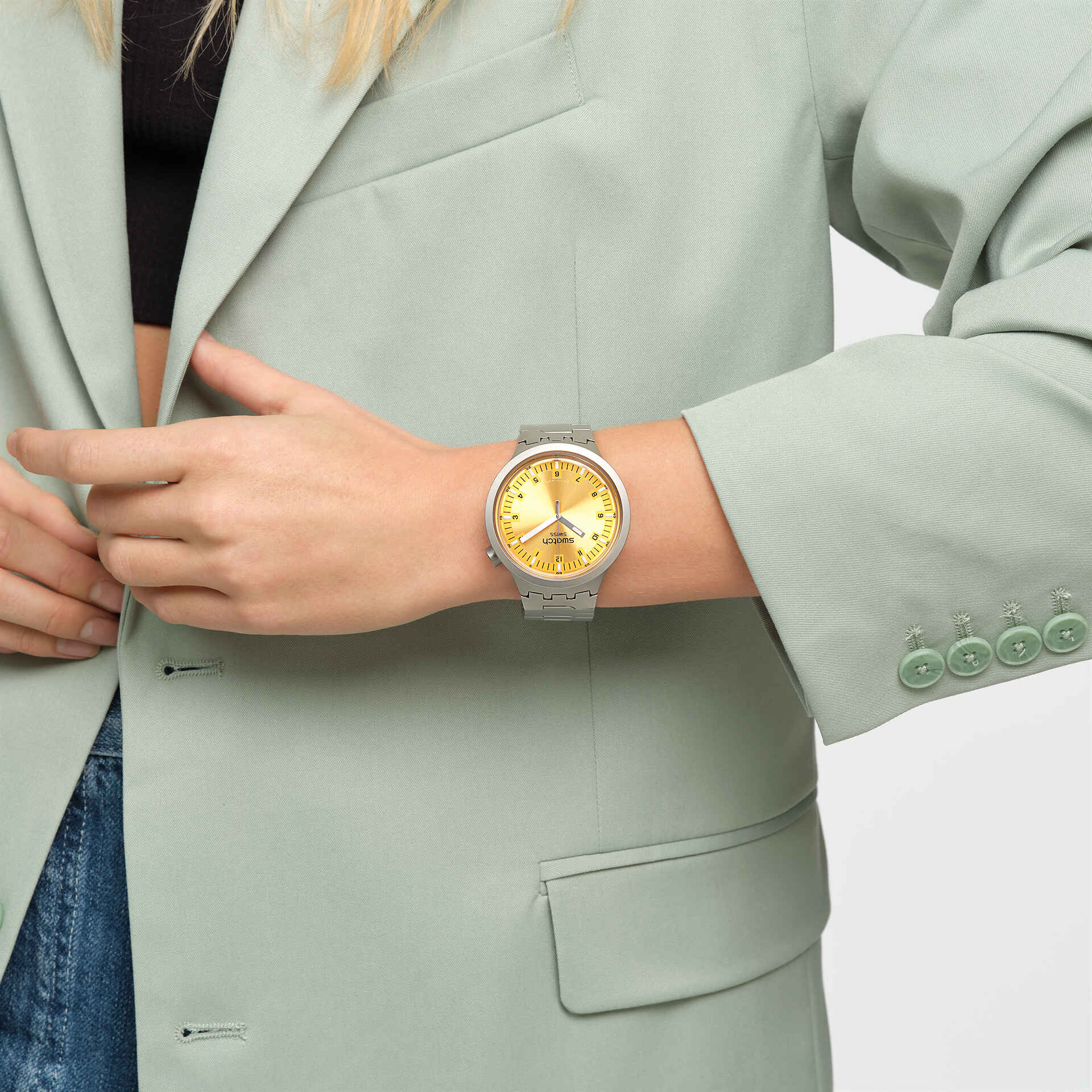 SWATCH SB07S103G Amber Sheen Men, Female Watch