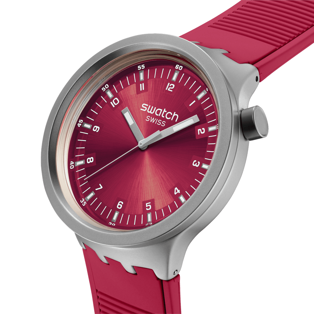 SWATCH SB07S104 Scarlet Shimmer Men's Watch