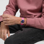 SWATCH SO28K111 Neon Pink Podium Women's Watch