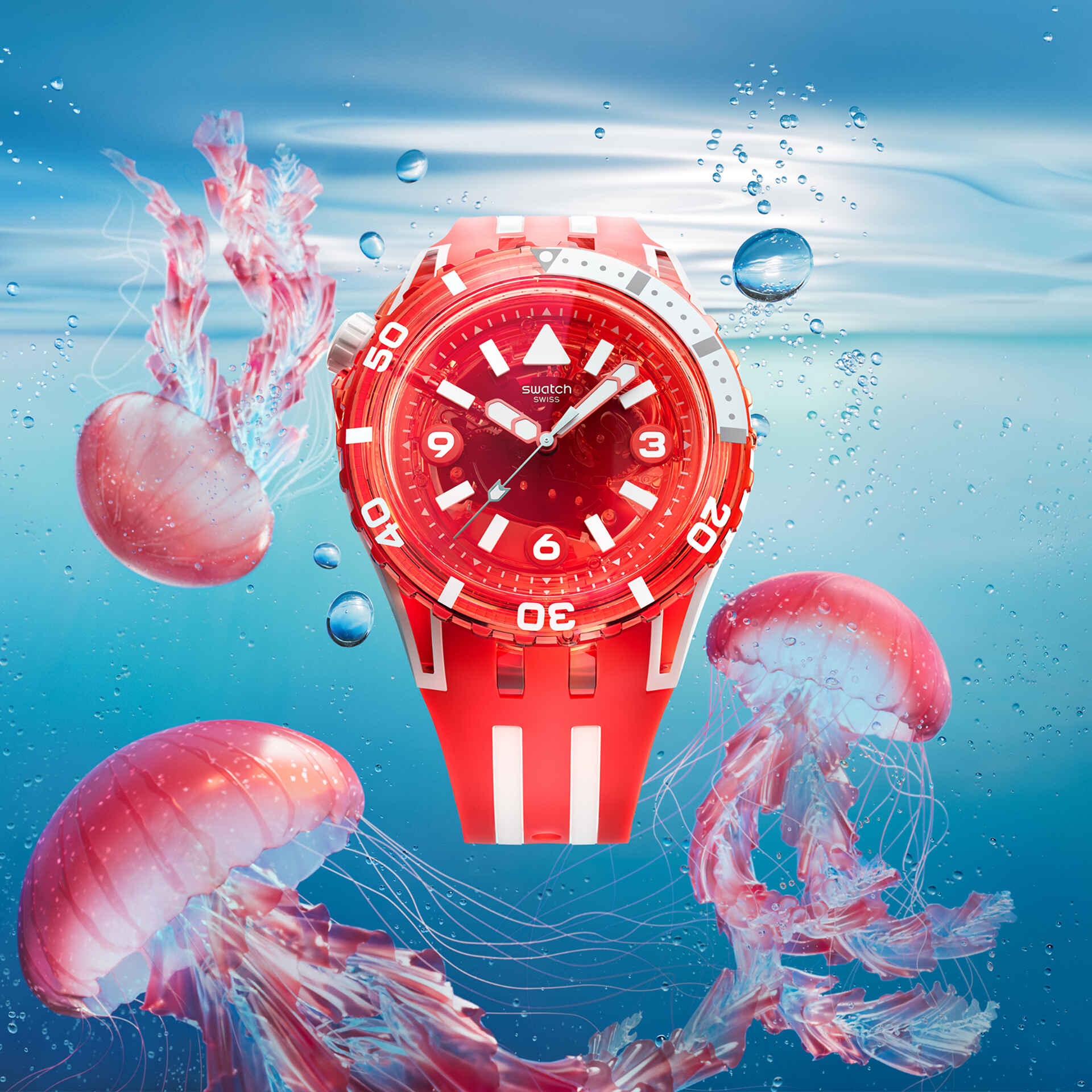 SWATCH SSCU09R100 Scubaqua Watch