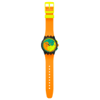 SWATCH SUSB422 Neon Signal Flag Watch