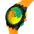 SWATCH SUSB422 Neon Signal Flag Watch