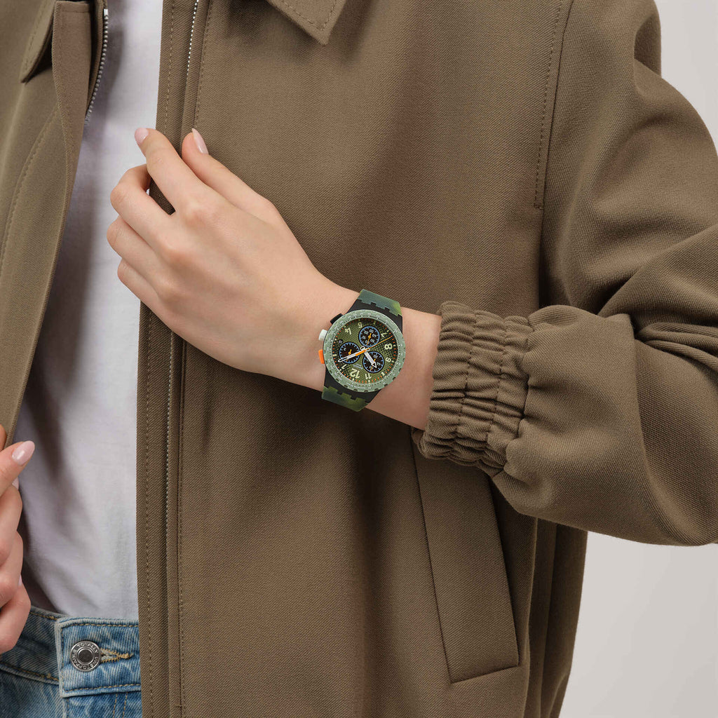 SWATCH SUSB423 Midday Camo Watch