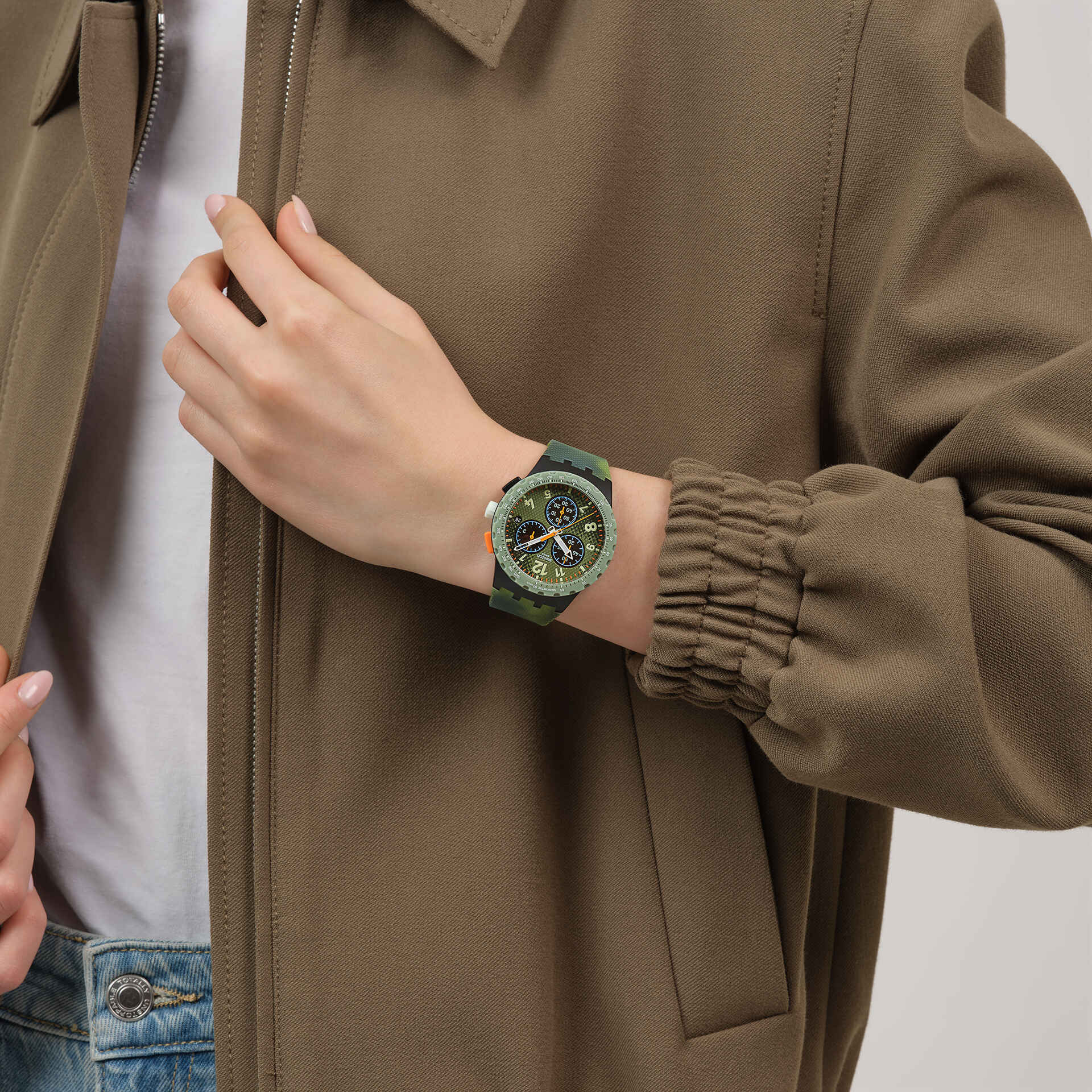 SWATCH SUSB423 Midday Camo Watch