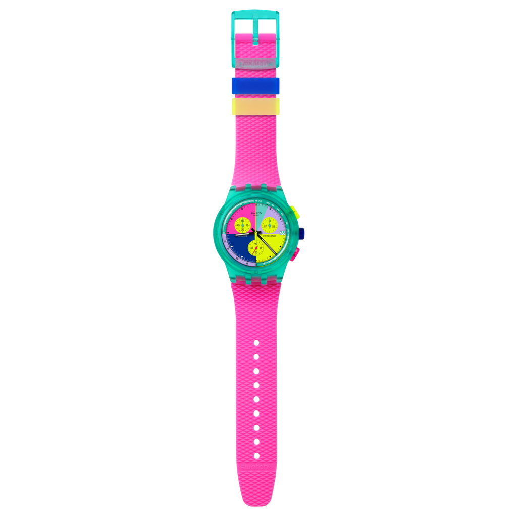 SWATCH SUSG408 Neon Flash Arrow Watch