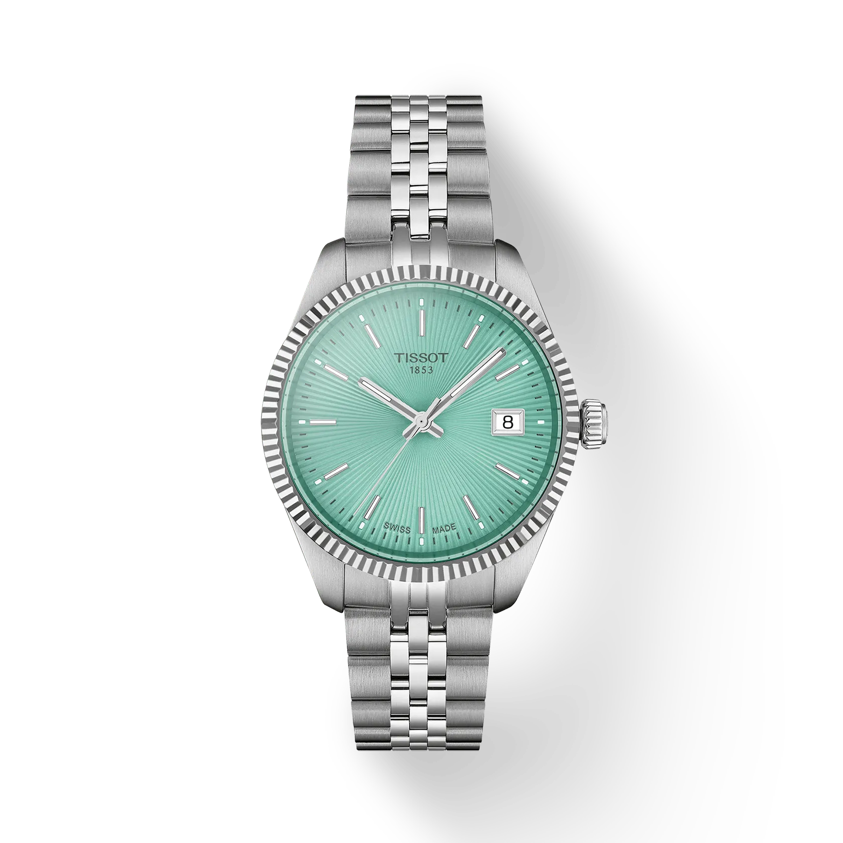 TISSOT Men’s Ballade Light green Dial Watch | T156.210.11.091.00