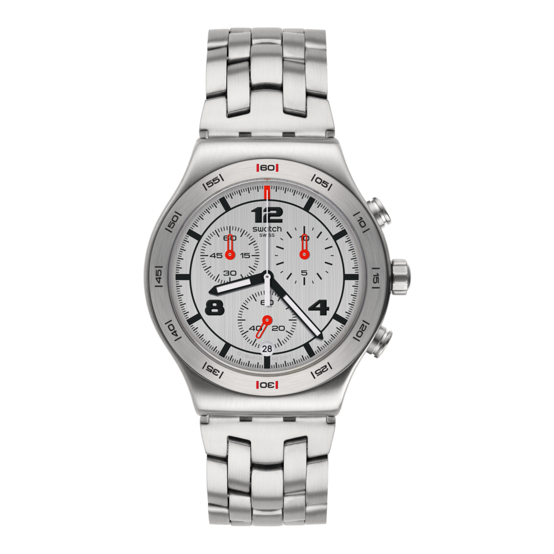 SWATCH YVS447G Silver Again Men's Watch
