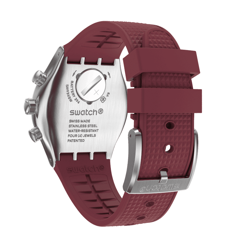 SWATCH YVS464 Wine Grid Men's Watch