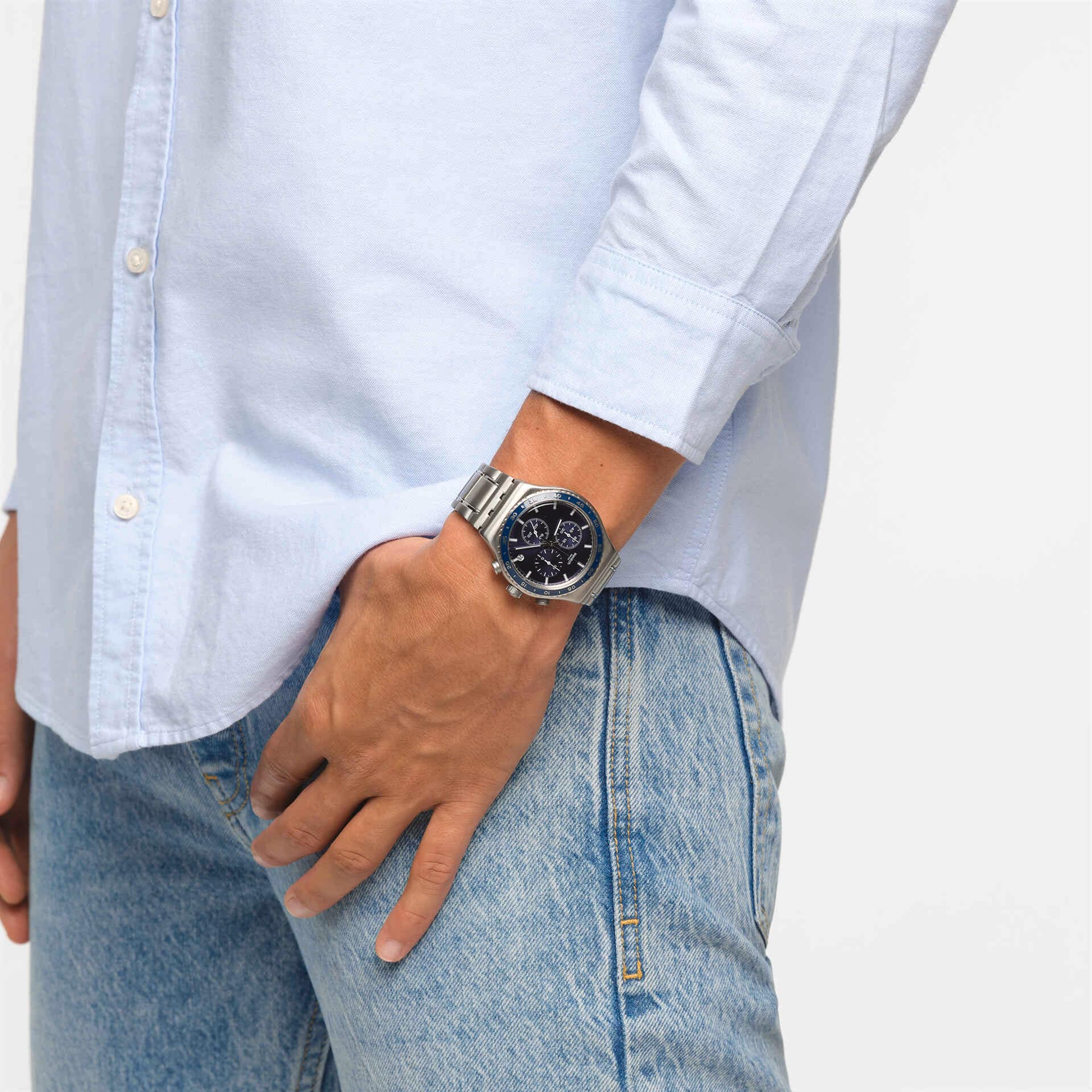 SWATCH YVS496G Cobalt Lagoon Men's Watch