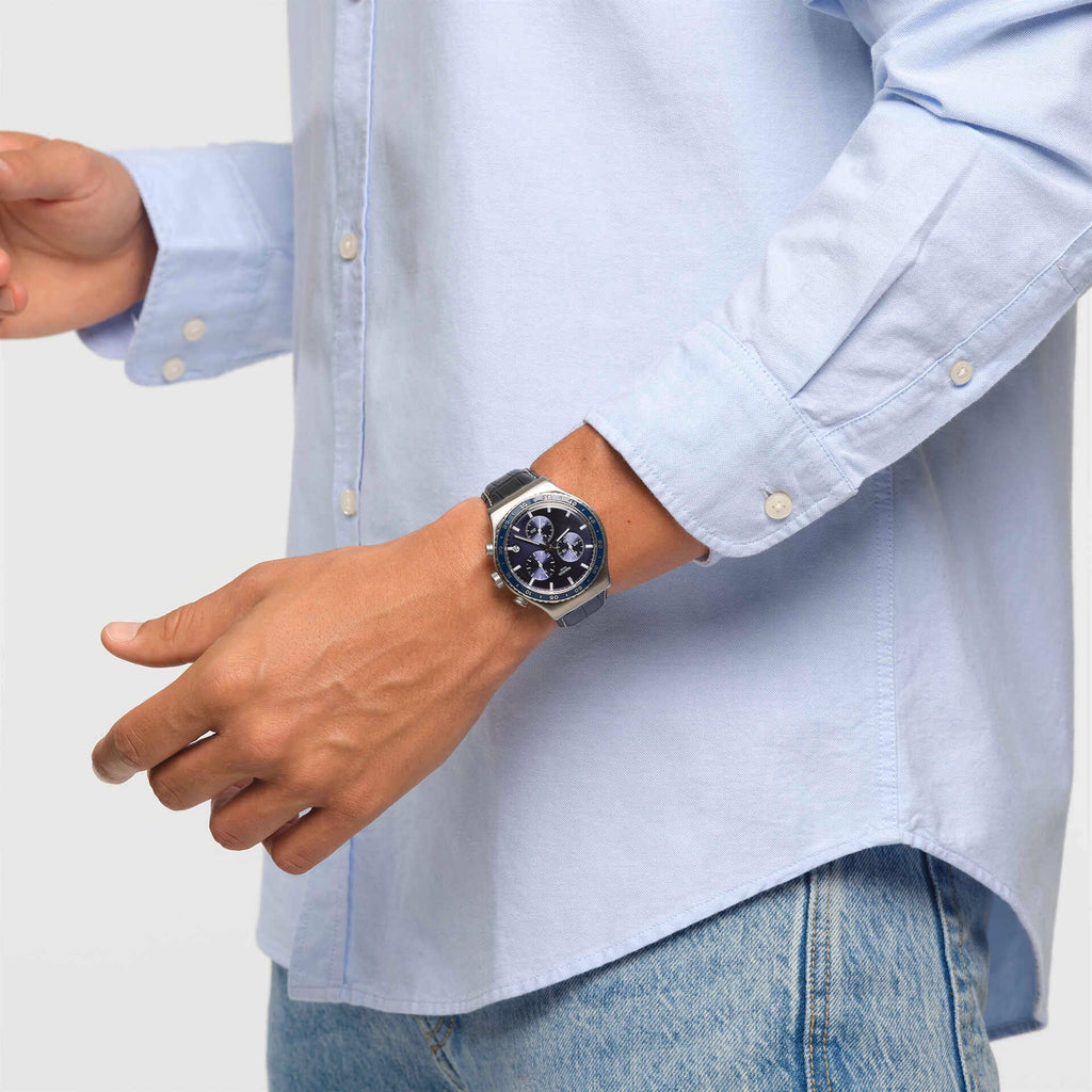 SWATCH YVS496 Cobalt Lagoon Men's Watch