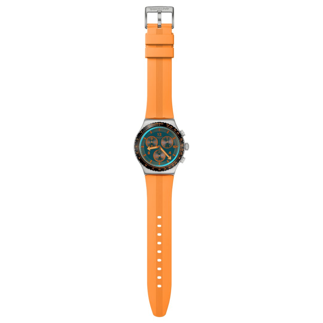 SWATCH YVS529 Tangerine Tiger Unisex Watch