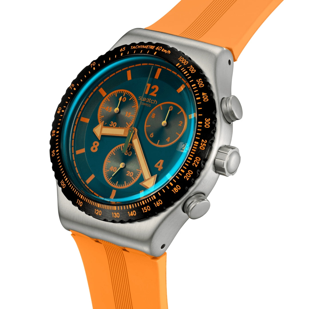 SWATCH YVS529 Tangerine Tiger Unisex Watch