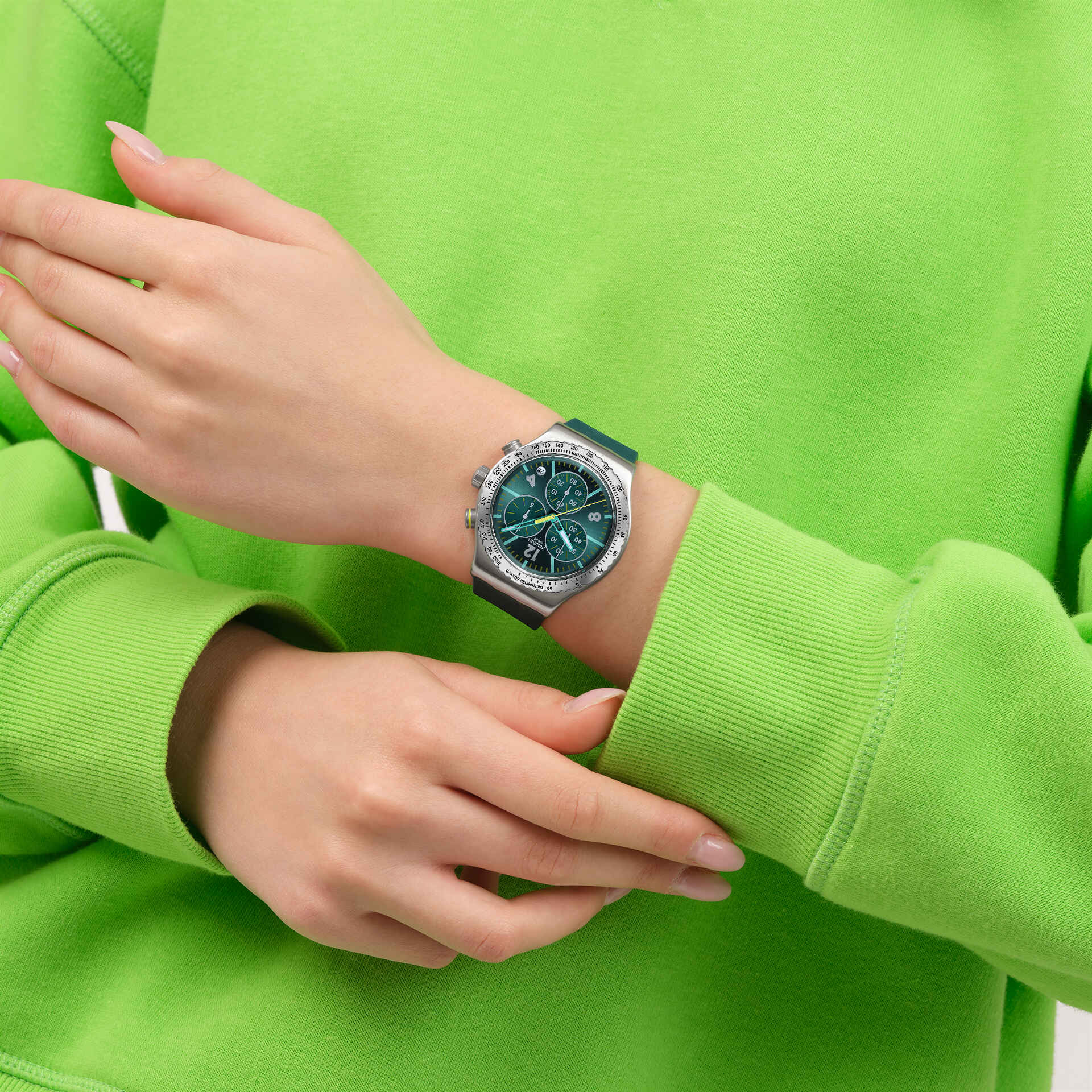SWATCH YVS535 Greenshift Glow