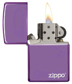 Classic High Polish Purple Zippo Logo 24747ZL
