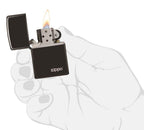 Classic High Polish Black Zippo Logo 24756ZL