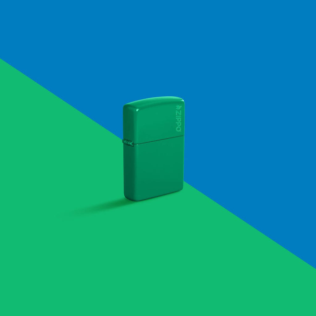 Classic Grass Green Matte Zippo Logo 48629ZL