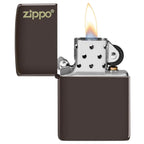 Classic Brown Zippo Logo - 49180ZL