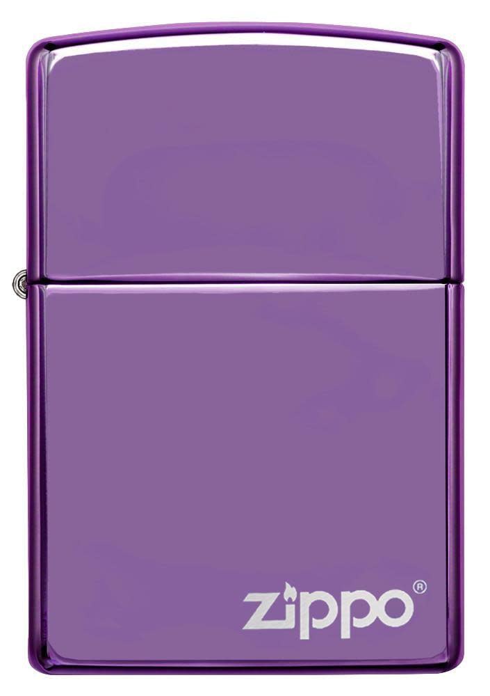 Classic High Polish Purple Zippo Logo 24747ZL