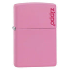 Classic Pink Matte Zippo Logo - 238ZL