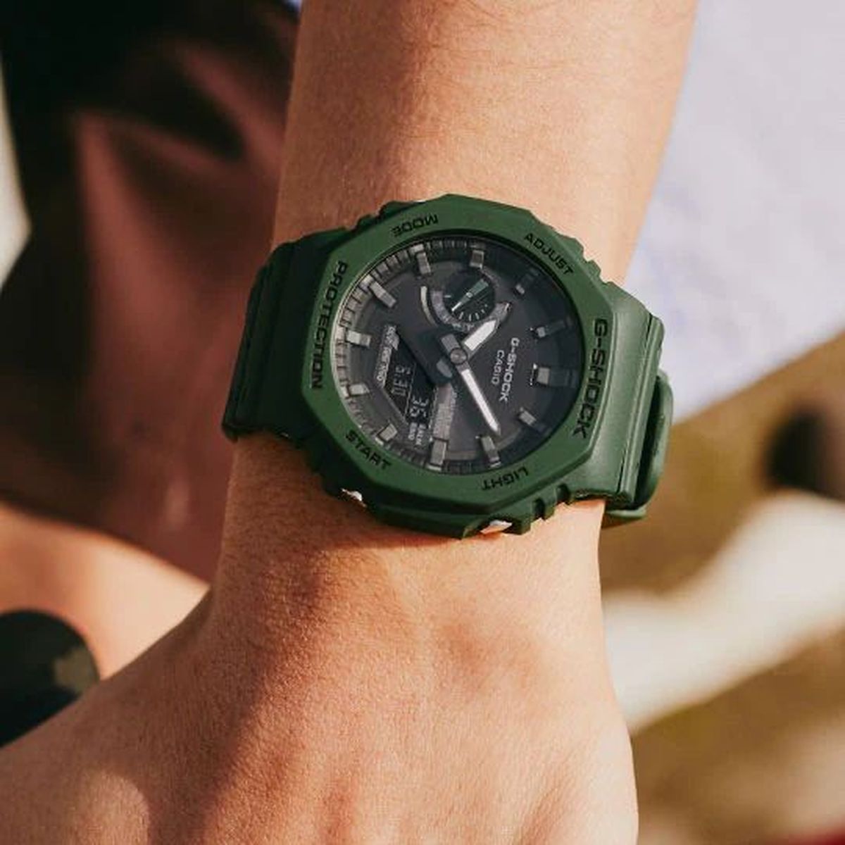 G-SHOCK GA-B2100-3ADR Octagonal Bezel Bluetooth
