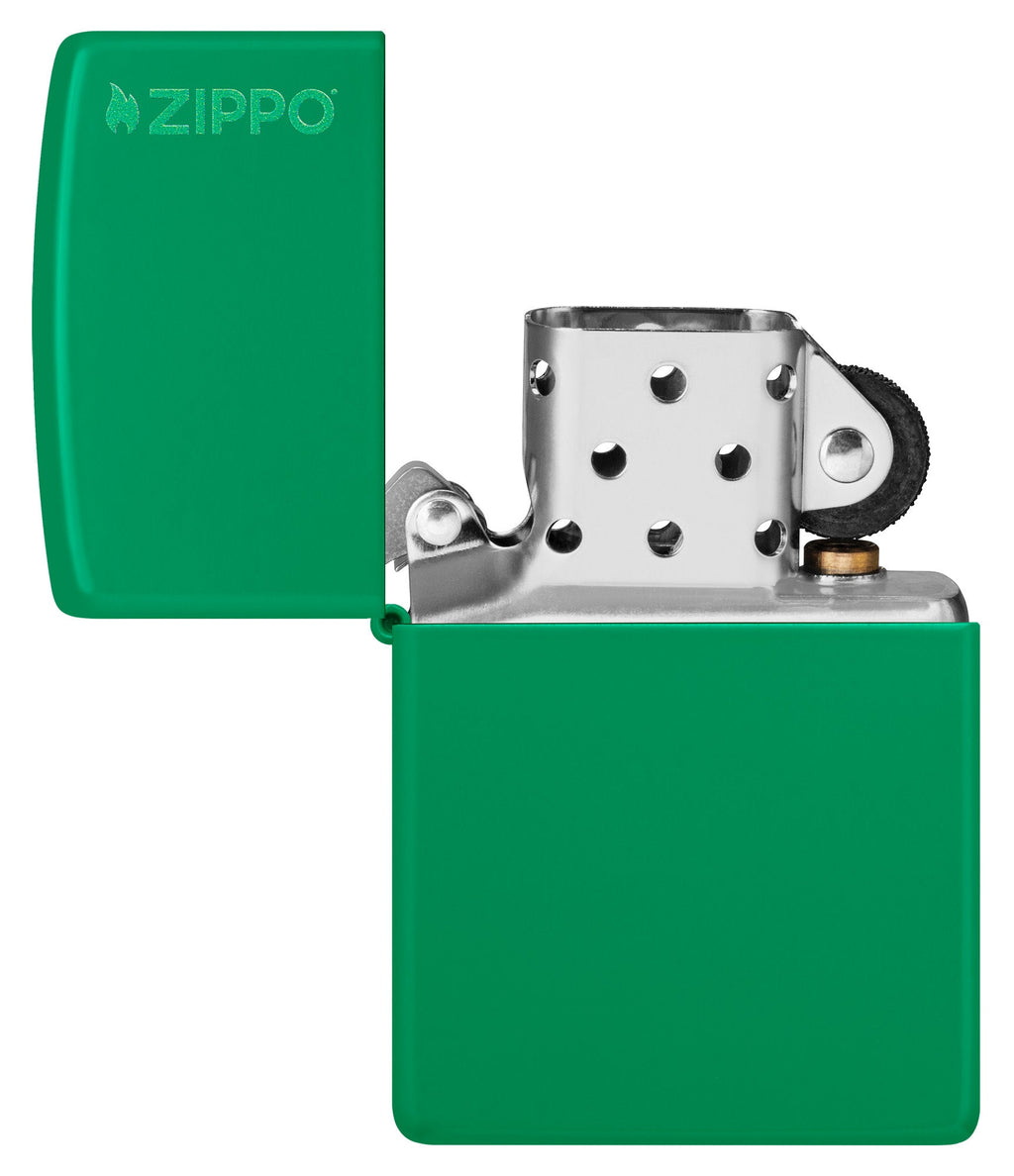 Classic Grass Green Matte Zippo Logo 48629ZL