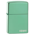 Classic High Polish Green Zippo Logo - 28129ZL